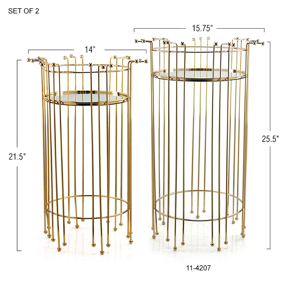 Cage Mirror Stands