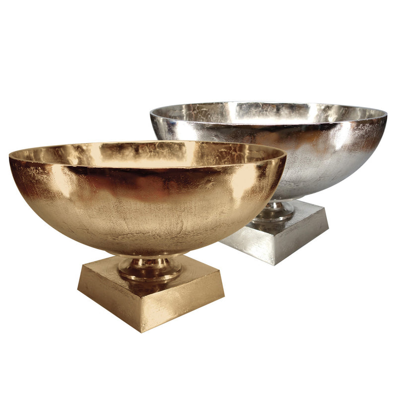 Pedestal Bowl - Wholesale Designer Metal Candleholders & Candelabras, Modern Centerpieces, Contemporary Plant Stands in Bulk for Interior Design & Home Decor | Unlimited Containers Inc