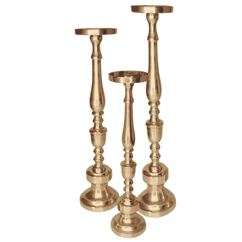 Aluminum Floor Candle Stand - Wholesale Designer Metal Candleholders & Candelabras, Modern Centerpieces, Contemporary Plant Stands in Bulk for Interior Design & Home Decor | Unlimited Containers Inc