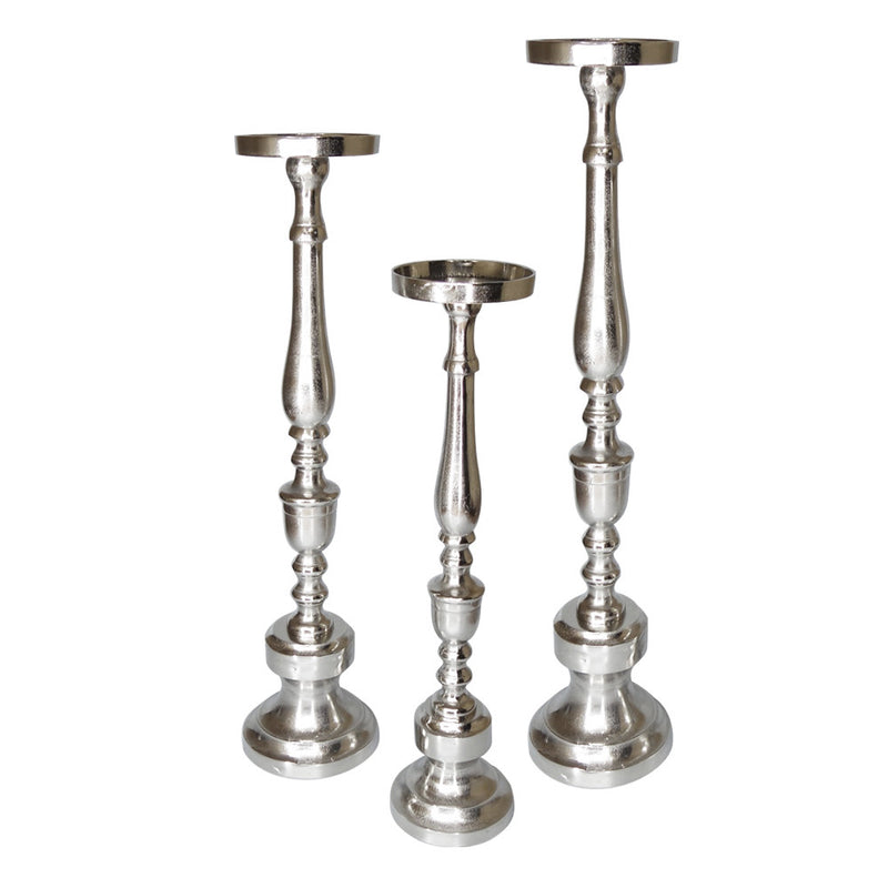 Aluminum Floor Candle Stand - Wholesale Designer Metal Candleholders & Candelabras, Modern Centerpieces, Contemporary Plant Stands in Bulk for Interior Design & Home Decor | Unlimited Containers Inc