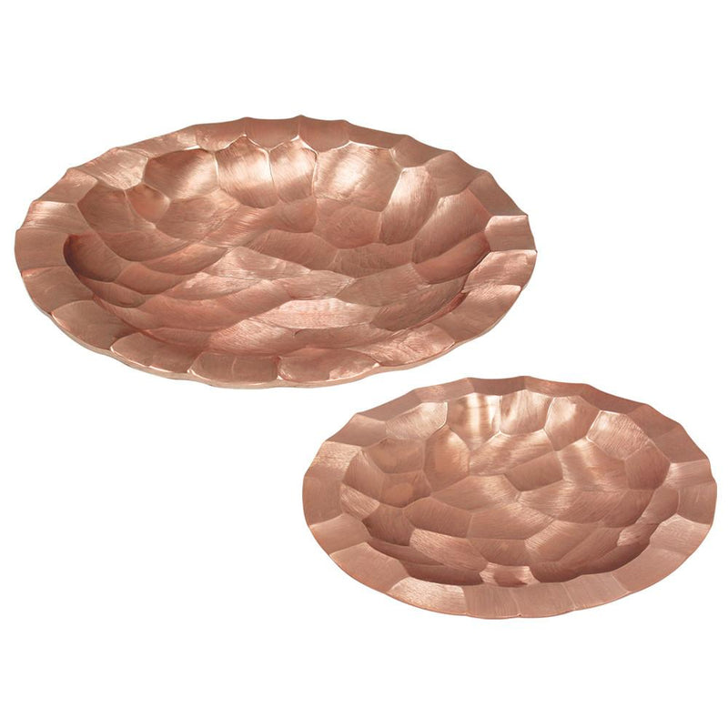 Pounded Metal Collection Copper - Wholesale Designer Metal Candleholders & Candelabras, Modern Centerpieces, Contemporary Plant Stands in Bulk for Interior Design & Home Decor | Unlimited Containers Inc