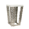 Aluminum Coral Square Side Table - Wholesale Designer Metal Candleholders & Candelabras, Modern Centerpieces, Contemporary Plant Stands in Bulk for Interior Design & Home Decor | Unlimited Containers Inc