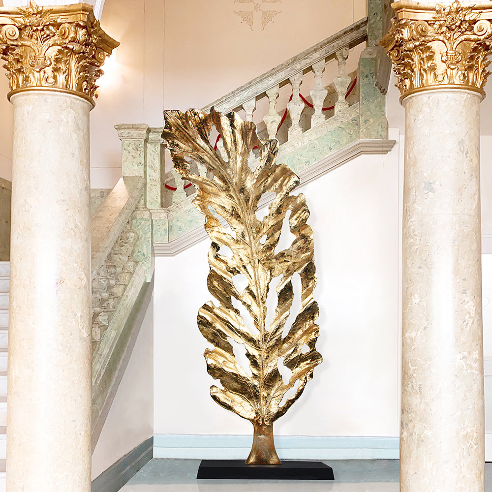 Hawthorne Leaf - Wholesale Designer Metal Candleholders & Candelabras, Modern Centerpieces, Contemporary Plant Stands in Bulk for Interior Design & Home Decor | Unlimited Containers Inc