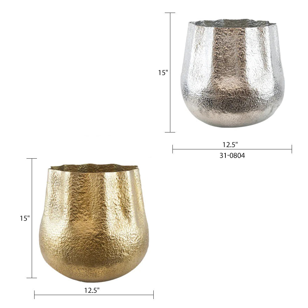 Electroplated Flower Vase - Wholesale Designer Metal Candleholders & Candelabras, Modern Centerpieces, Contemporary Plant Stands in Bulk for Interior Design & Home Decor | Unlimited Containers Inc