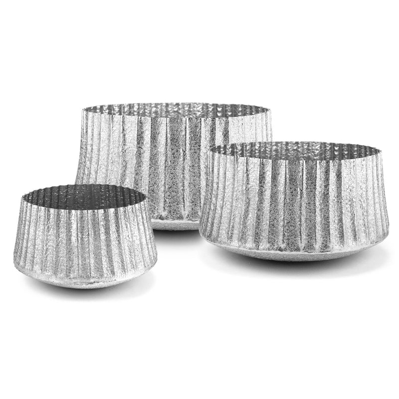 Scallop Metal Bowl - Wholesale Designer Metal Candleholders & Candelabras, Modern Centerpieces, Contemporary Plant Stands in Bulk for Interior Design & Home Decor | Unlimited Containers Inc