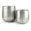 Metal Wash Texture Vase 31-0811, 31-0812 - Wholesale Designer Metal Candleholders & Candelabras, Modern Centerpieces, Contemporary Plant Stands in Bulk for Interior Design & Home Decor | Unlimited Containers Inc