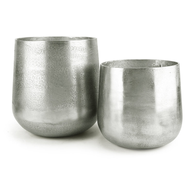 Metal Wash Texture Vase 31-0811, 31-0812 - Wholesale Designer Metal Candleholders & Candelabras, Modern Centerpieces, Contemporary Plant Stands in Bulk for Interior Design & Home Decor | Unlimited Containers Inc