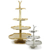 Multi-tiered Cake Stand - Wholesale Designer Metal Candleholders & Candelabras, Modern Centerpieces, Contemporary Plant Stands in Bulk for Interior Design & Home Decor | Unlimited Containers Inc