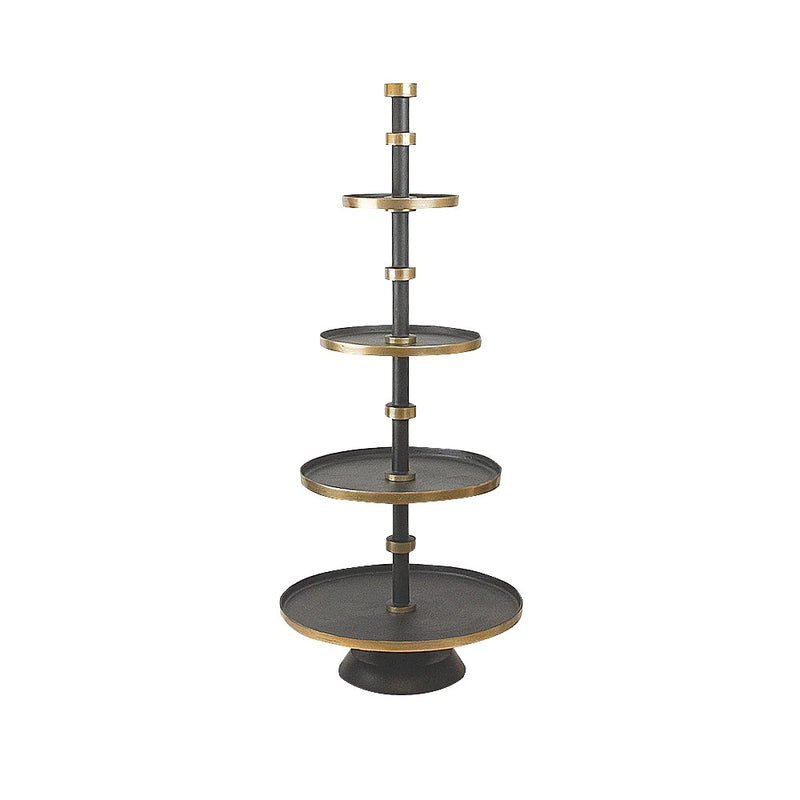 Aluminum Round Stacking Tier Stand - Wholesale Designer Metal Candleholders & Candelabras, Modern Centerpieces, Contemporary Plant Stands in Bulk for Interior Design & Home Decor | Unlimited Containers Inc