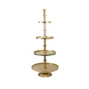 Aluminum Round Stacking Tier Stand - Wholesale Designer Metal Candleholders & Candelabras, Modern Centerpieces, Contemporary Plant Stands in Bulk for Interior Design & Home Decor | Unlimited Containers Inc