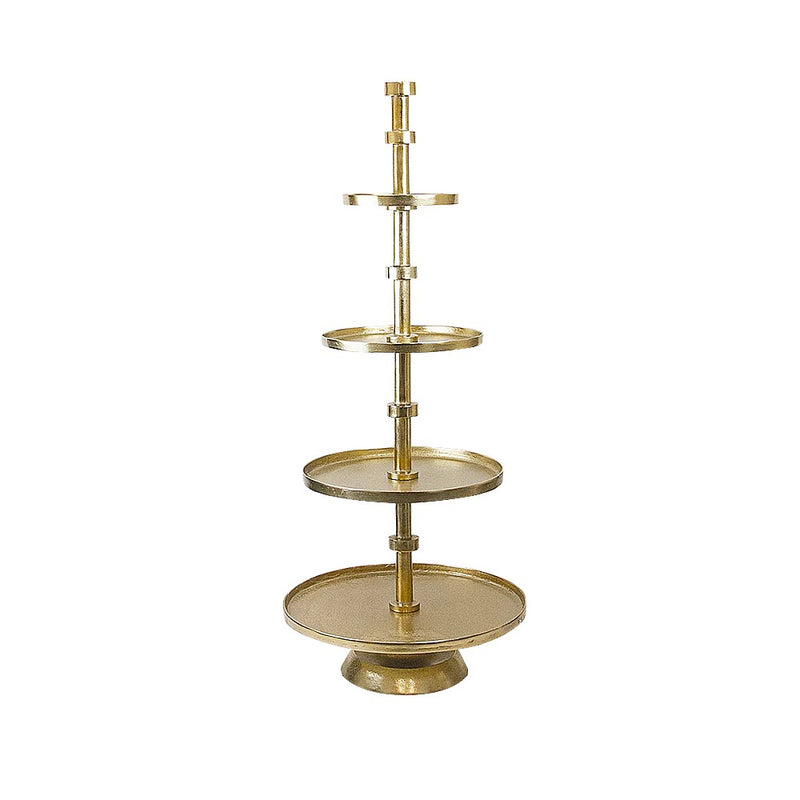 Aluminum Round Stacking Tier Stand - Wholesale Designer Metal Candleholders & Candelabras, Modern Centerpieces, Contemporary Plant Stands in Bulk for Interior Design & Home Decor | Unlimited Containers Inc