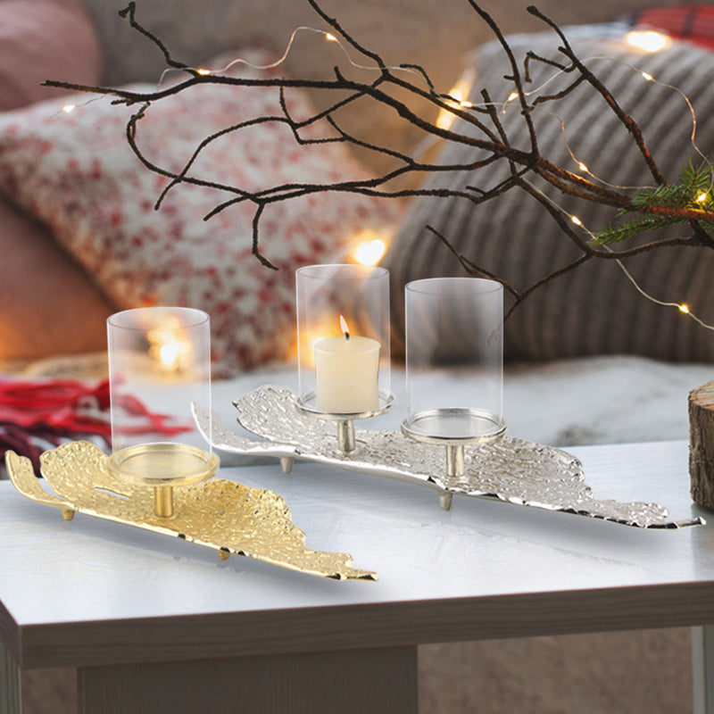 Metal Bark Candle Holder - Wholesale Designer Metal Candleholders & Candelabras, Modern Centerpieces, Contemporary Plant Stands in Bulk for Interior Design & Home Decor | Unlimited Containers Inc