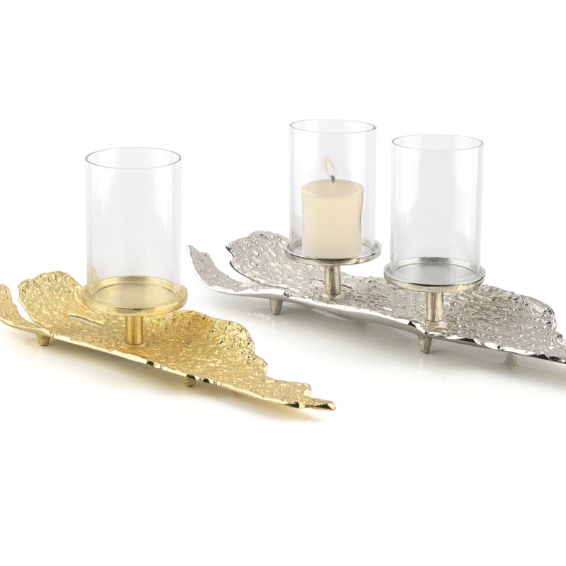 Metal Bark Candle Holder - Wholesale Designer Metal Candleholders & Candelabras, Modern Centerpieces, Contemporary Plant Stands in Bulk for Interior Design & Home Decor | Unlimited Containers Inc