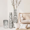 Pounded Metal Collection Silver - Wholesale Designer Metal Candleholders & Candelabras, Modern Centerpieces, Contemporary Plant Stands in Bulk for Interior Design & Home Decor | Unlimited Containers Inc