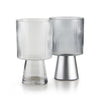 Ribbed Glass Chalice - Modern Glass Vases For Flowers | Unlimited Containers | Wholesale Decorative Vases For Flower Shops