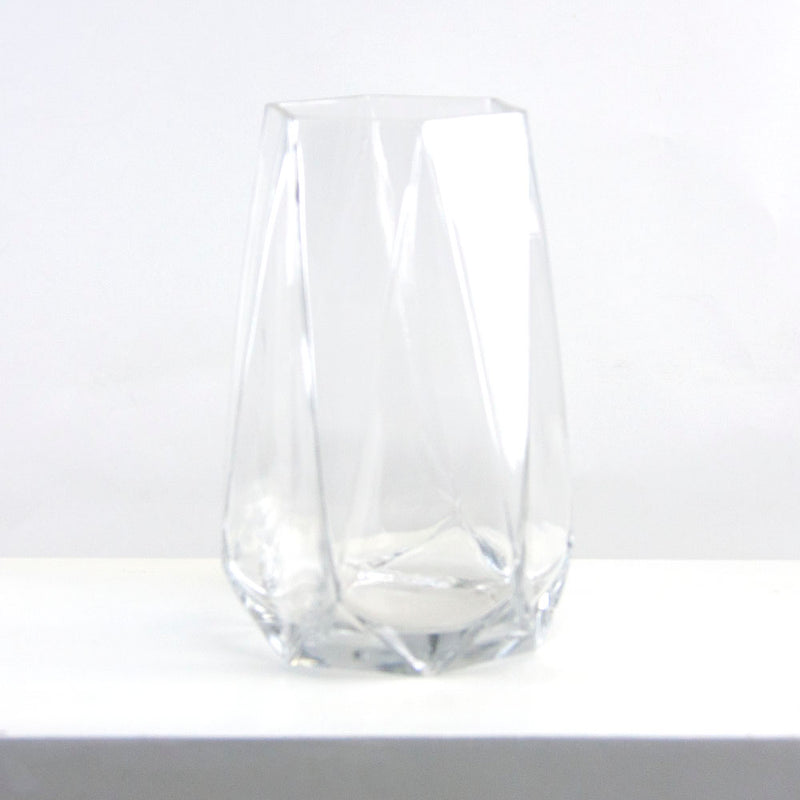 Diamond Cut Vase - Wholesale Glass Floral Vases, Colorful Flower Vessels in Bulk & Decorative Containers For Florists | Unlimited Containers Inc