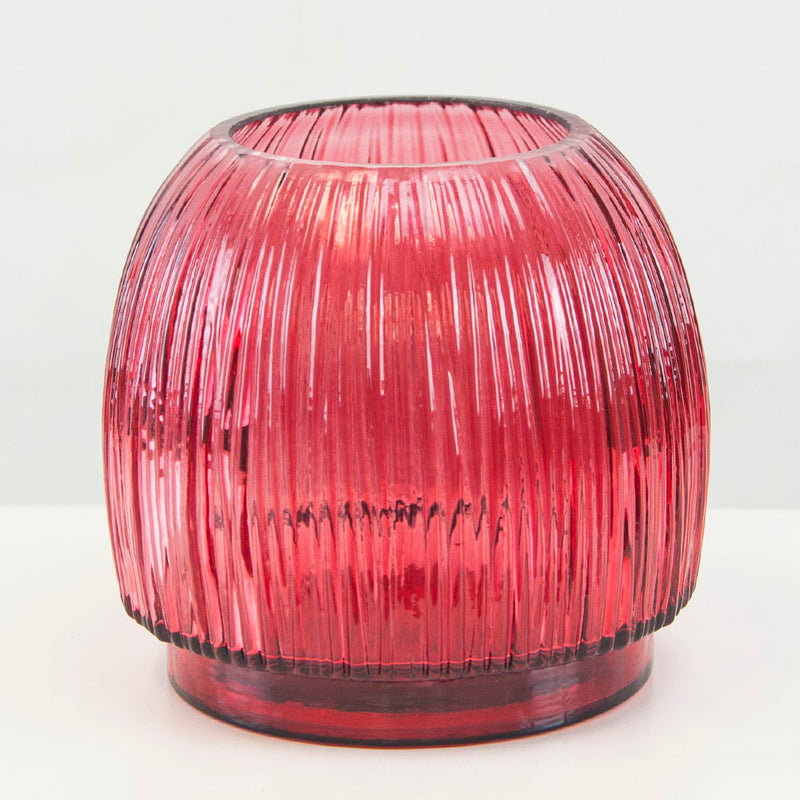 Ribbed Glass Pot - Wholesale Glass Floral Vases, Colorful Flower Vessels in Bulk & Decorative Containers For Florists | Unlimited Containers Inc