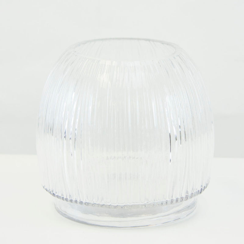 Ribbed Glass Pot - Wholesale Glass Floral Vases, Colorful Flower Vessels in Bulk & Decorative Containers For Florists | Unlimited Containers Inc
