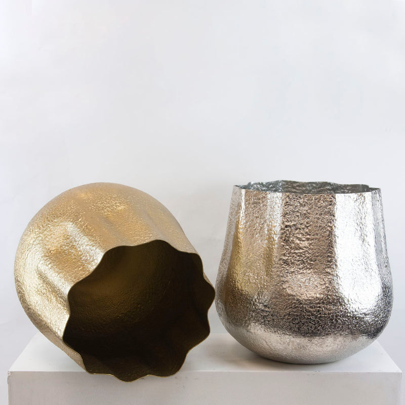 Electroplated Flower Vase - Wholesale Designer Metal Candleholders & Candelabras, Modern Centerpieces, Contemporary Plant Stands in Bulk for Interior Design & Home Decor | Unlimited Containers Inc