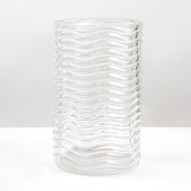 Glass Wave Vase - Wholesale Glass Floral Vases, Colorful Flower Vessels in Bulk & Decorative Containers For Florists | Unlimited Containers Inc