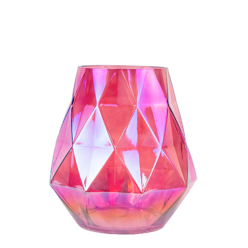 Diamond Glass Vases - Wholesale Glass Floral Vases, Colorful Flower Vessels in Bulk & Decorative Containers For Florists | Unlimited Containers Inc
