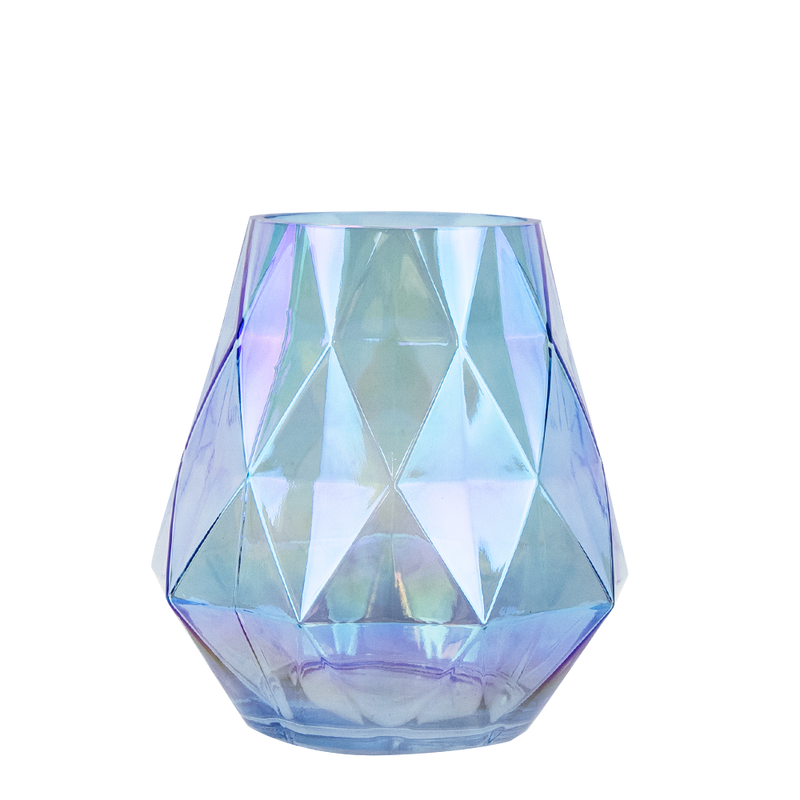 Diamond Glass Vases - Wholesale Glass Floral Vases, Colorful Flower Vessels in Bulk & Decorative Containers For Florists | Unlimited Containers Inc