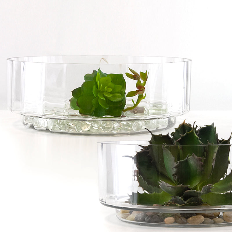 Clear Round Bowl - Wholesale Glass Floral Vases, Colorful Flower Vessels in Bulk & Decorative Containers For Florists | Unlimited Containers Inc