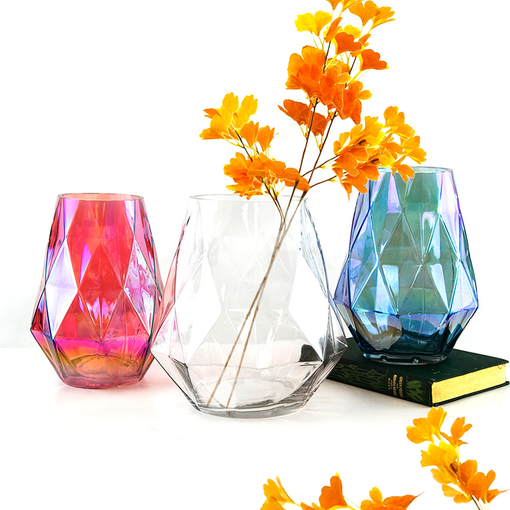 Diamond Glass Vases