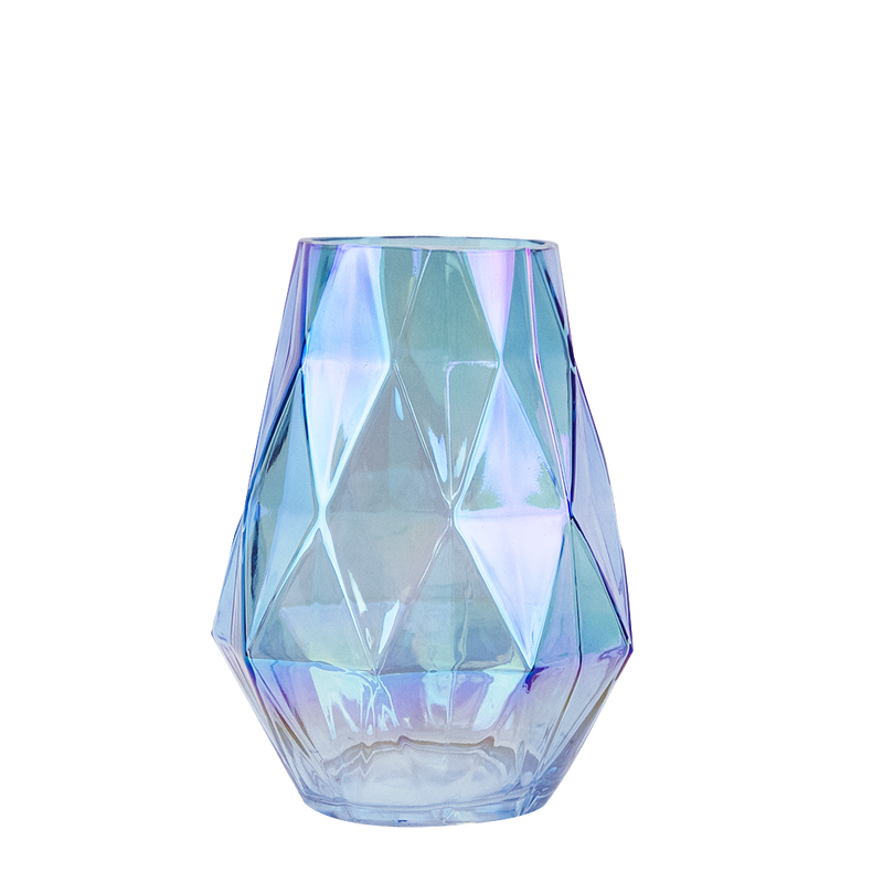 Diamond Glass Vases - Wholesale Glass Floral Vases, Colorful Flower Vessels in Bulk & Decorative Containers For Florists | Unlimited Containers Inc