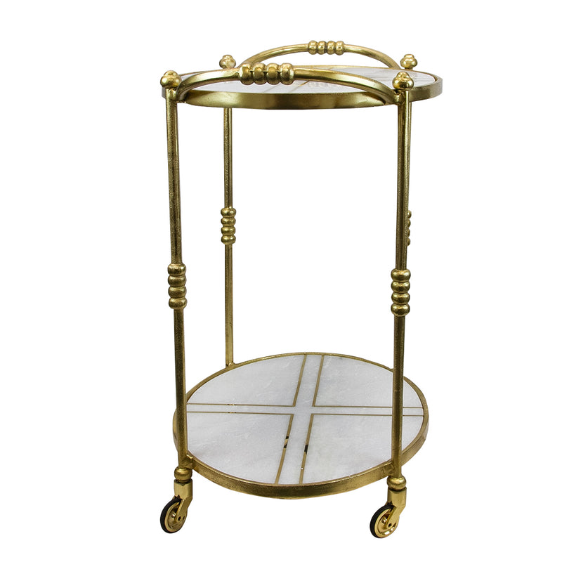Aluminum Bar Cart - Wholesale Designer Metal Candleholders & Candelabras, Modern Centerpieces, Contemporary Plant Stands in Bulk for Interior Design & Home Decor | Unlimited Containers Inc