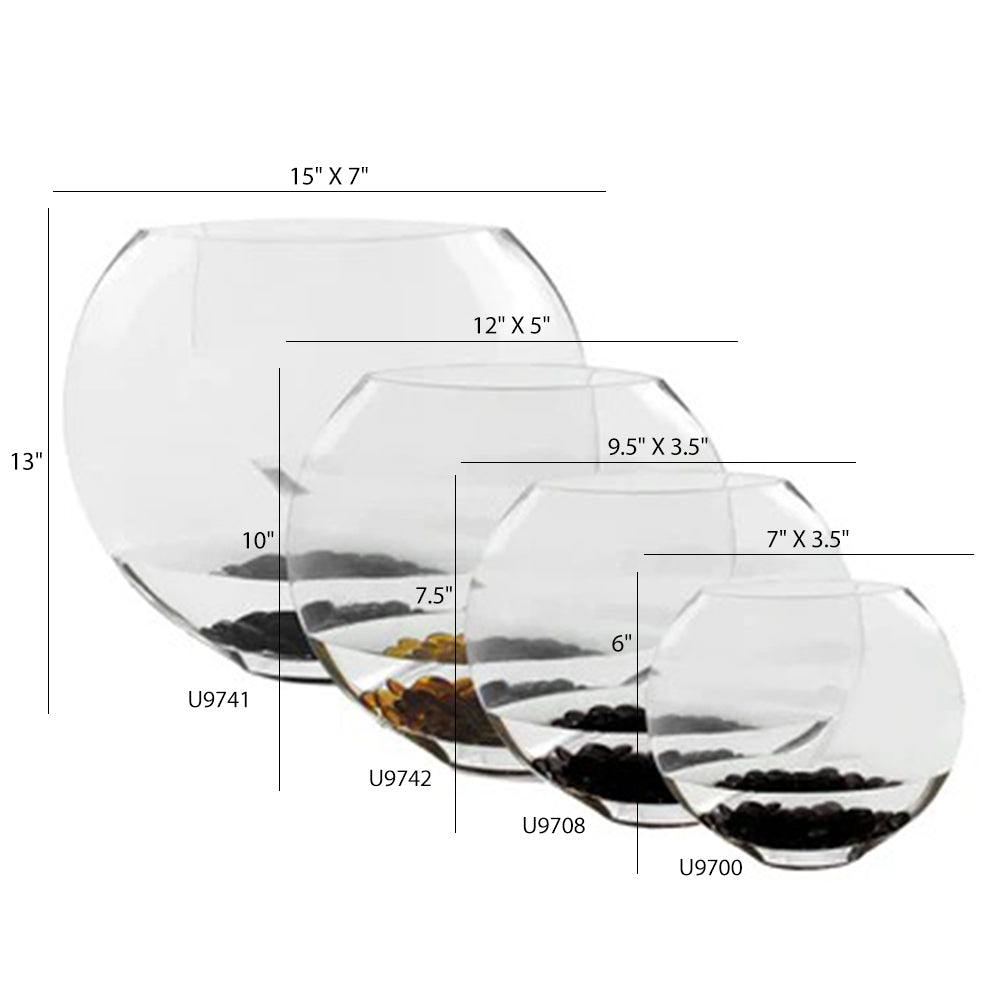 Moon Vase Terrarium - Aesthetic Glass Floral Vessel | Unlimited Containers | Wholesale Flower Vases