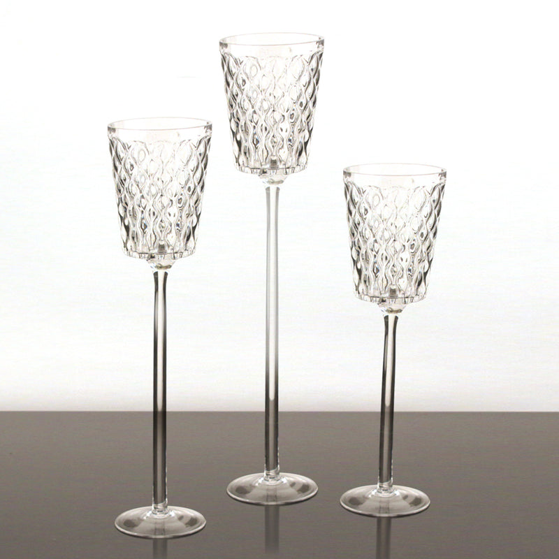 Candle Holder Set - Wholesale Glass Floral Vases, Colorful Flower Vessels in Bulk & Decorative Containers For Florists | Unlimited Containers Inc