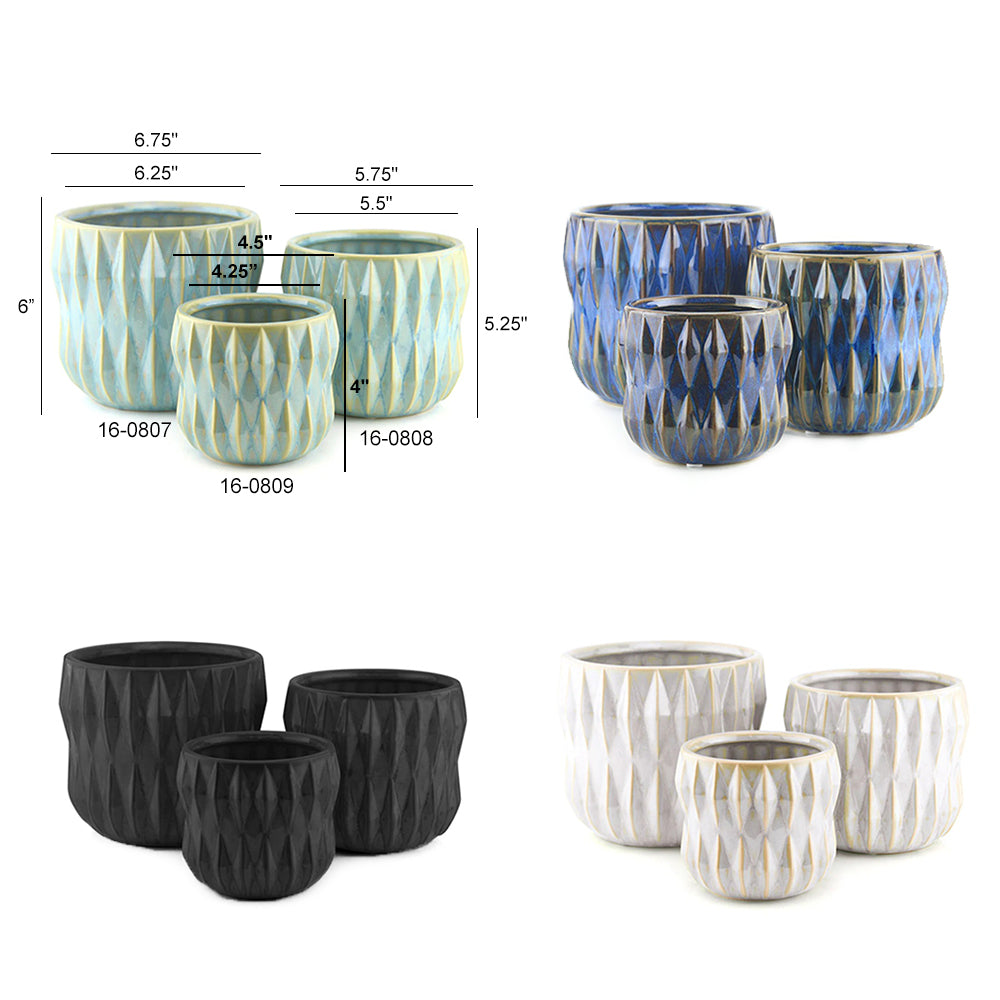 Bulk Decorative Ceramic Pots For Plants | Unlimited Containers | Ornamental Ceramic Containers for Home Decor Industry