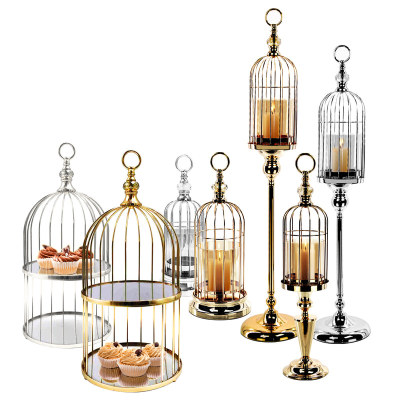 Birdcage Collection - Wholesale Designer Metal Candleholders & Candelabras, Modern Centerpieces, Contemporary Plant Stands in Bulk for Interior Design & Home Decor | Unlimited Containers Inc