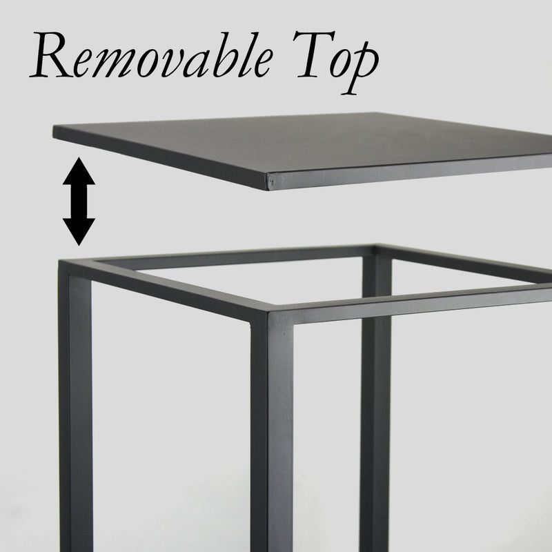 Metal Stand Display Pedestal (Powder Coated) - Wholesale Designer Metal Candleholders & Candelabras, Modern Centerpieces, Contemporary Plant Stands in Bulk for Interior Design & Home Decor | Unlimited Containers Inc