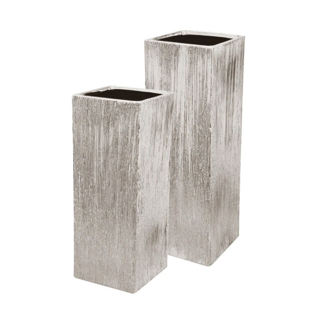 Etched Metallic Silver
