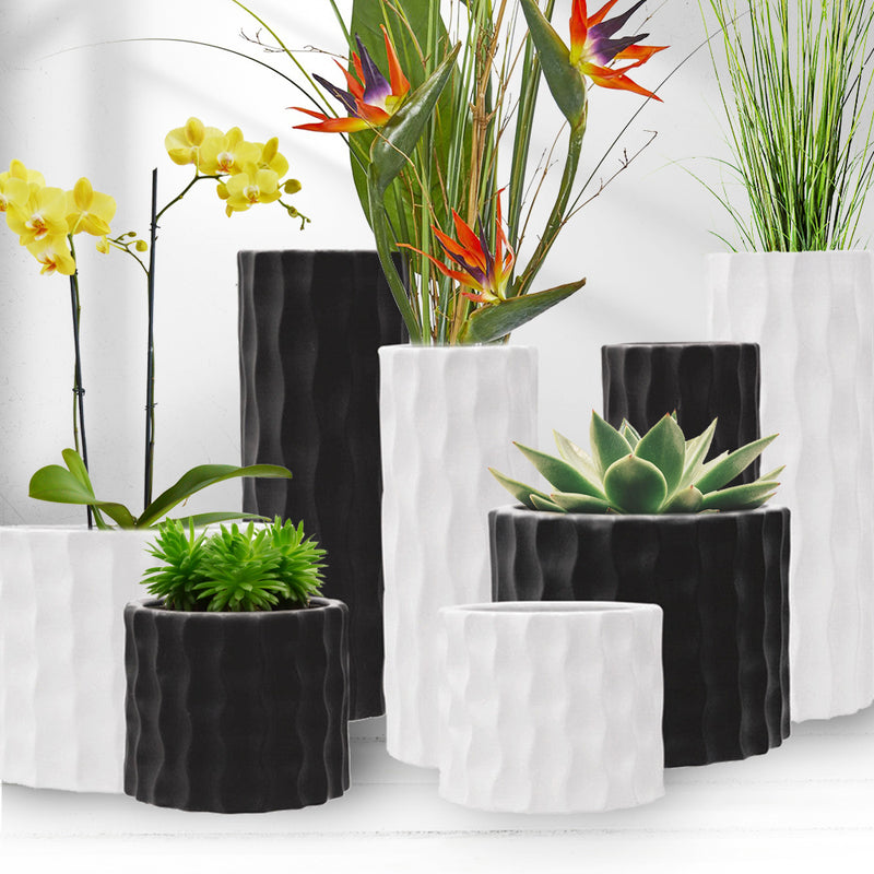 Contemporary Ceramic Cylinders - Wholesale Ceramic Planters, Bulk Ceramic Pots & Decorative Pottery for Home Decor Industry | Unlimited Containers Inc