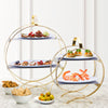 Circle Cake Stand - Wholesale Designer Metal Candleholders & Candelabras, Modern Centerpieces, Contemporary Plant Stands in Bulk for Interior Design & Home Decor | Unlimited Containers Inc