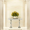 Crystal Console Table - Wholesale Designer Metal Candleholders & Candelabras, Modern Centerpieces, Contemporary Plant Stands in Bulk for Interior Design & Home Decor | Unlimited Containers Inc