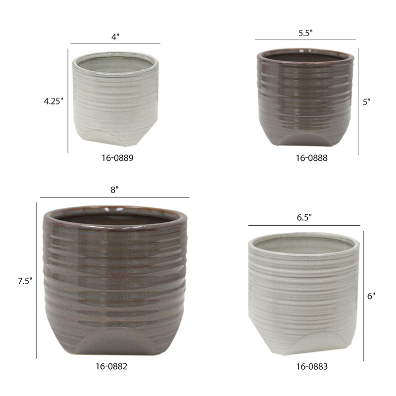 Ceramic Strip Pots - Wholesale Ceramic Planters, Bulk Ceramic Pots & Decorative Pottery for Home Decor Industry | Unlimited Containers Inc