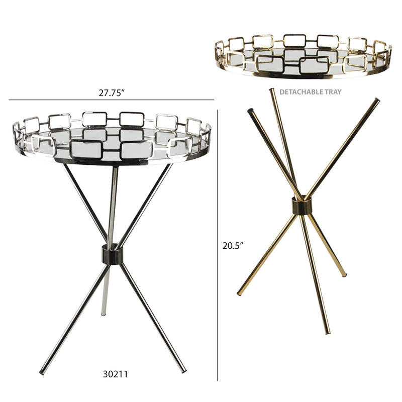 Aluminum Bar Tray - Wholesale Designer Metal Candleholders & Candelabras, Modern Centerpieces, Contemporary Plant Stands in Bulk for Interior Design & Home Decor | Unlimited Containers Inc
