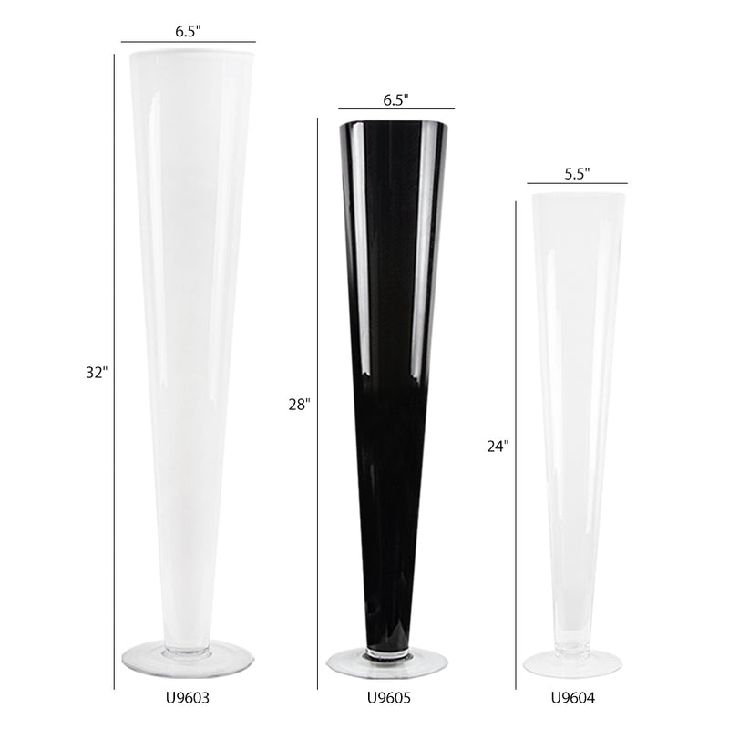 Wide Crown Pilsners - Wholesale Glass Floral Vases, Colorful Flower Vessels in Bulk & Decorative Containers For Florists | Unlimited Containers Inc