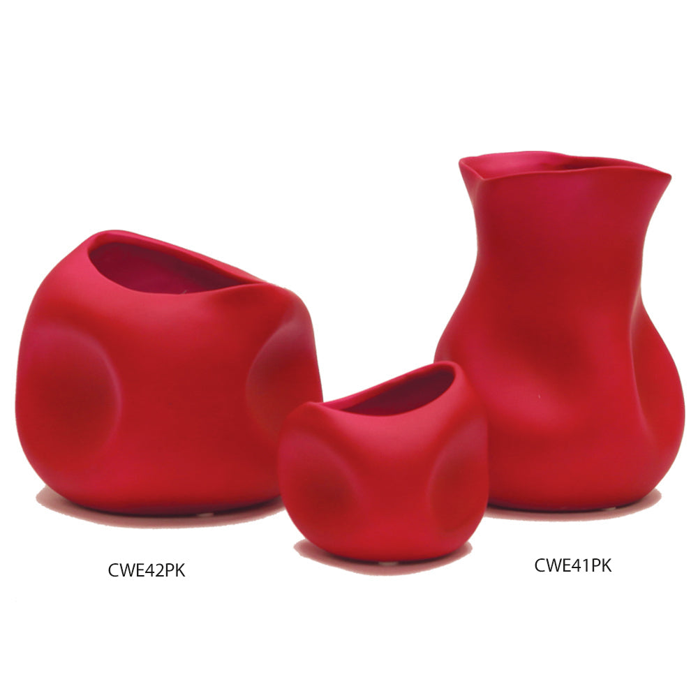 Organic Collection Hot Pink Vases