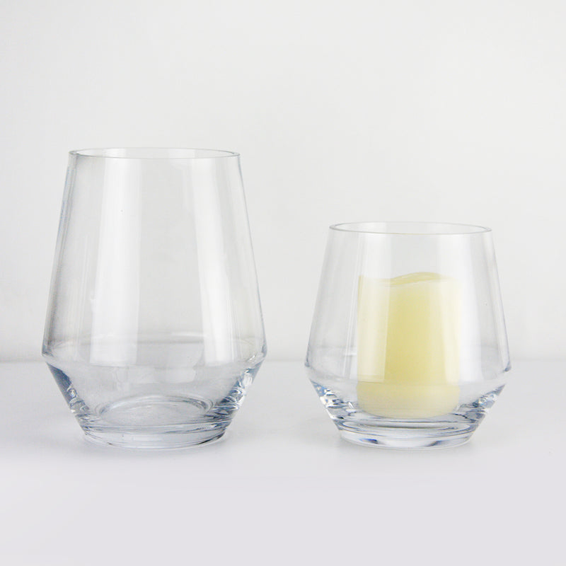Euro Collection Vase - Aesthetic Glass Floral Vessel | Unlimited Containers | Wholesale Flower Vases