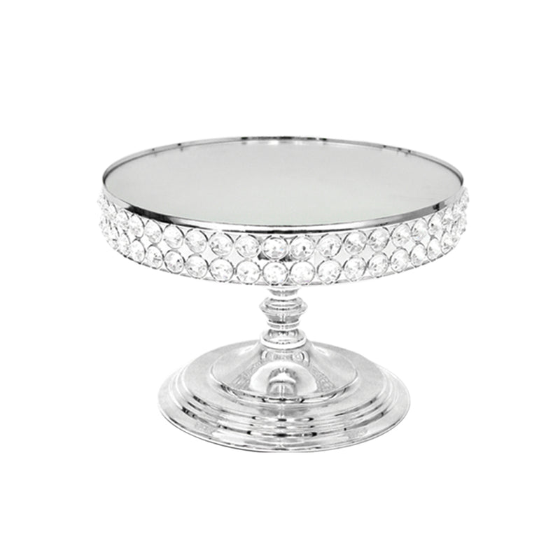 Crystal Single/Tiered Cake Stands - Wholesale Designer Metal Candleholders & Candelabras, Modern Centerpieces, Contemporary Plant Stands in Bulk for Interior Design & Home Decor | Unlimited Containers Inc