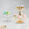 Crystal Single/Tiered Cake Stands - Wholesale Designer Metal Candleholders & Candelabras, Modern Centerpieces, Contemporary Plant Stands in Bulk for Interior Design & Home Decor | Unlimited Containers Inc