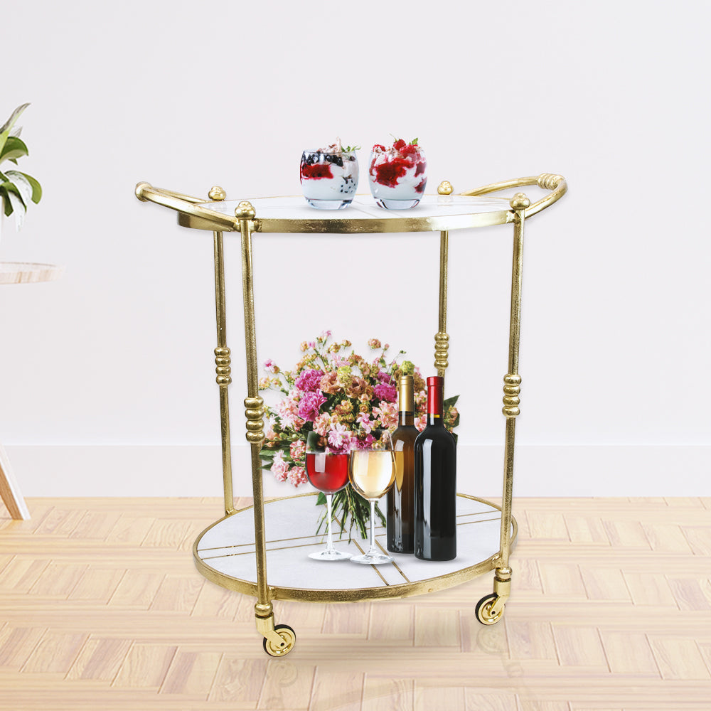 Aluminum Bar Cart - Wholesale Designer Metal Candleholders & Candelabras, Modern Centerpieces, Contemporary Plant Stands in Bulk for Interior Design & Home Decor | Unlimited Containers Inc