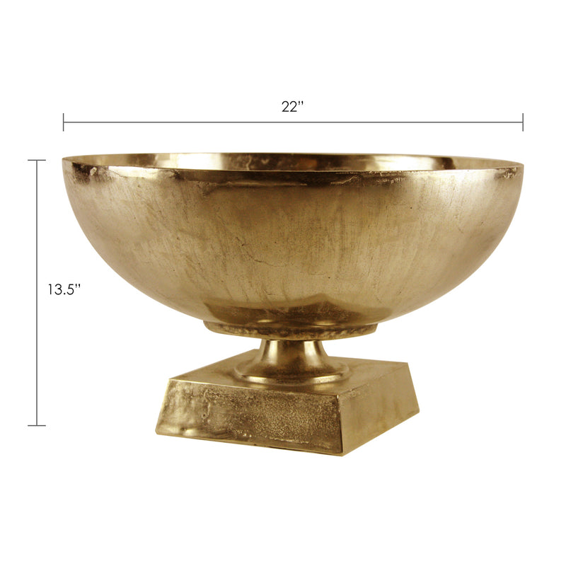 Pedestal Bowl - Wholesale Designer Metal Candleholders & Candelabras, Modern Centerpieces, Contemporary Plant Stands in Bulk for Interior Design & Home Decor | Unlimited Containers Inc