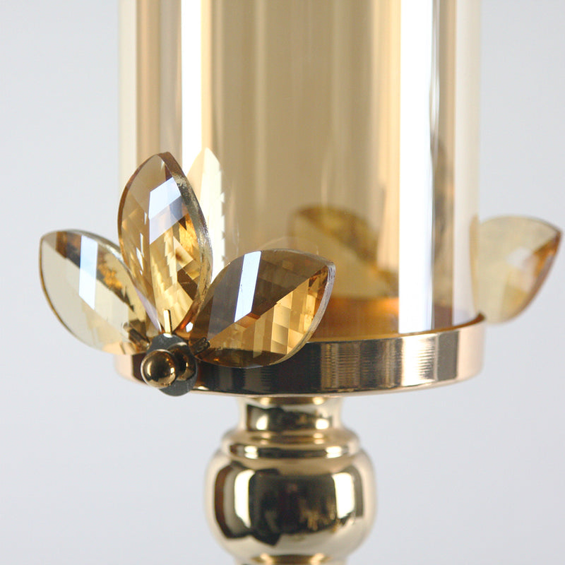 Crystal Petal Candlestick - Wholesale Designer Metal Candleholders & Candelabras, Modern Centerpieces, Contemporary Plant Stands in Bulk for Interior Design & Home Decor | Unlimited Containers Inc