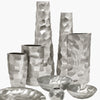 Pounded Metal Collection Silver - Wholesale Designer Metal Candleholders & Candelabras, Modern Centerpieces, Contemporary Plant Stands in Bulk for Interior Design & Home Decor | Unlimited Containers Inc
